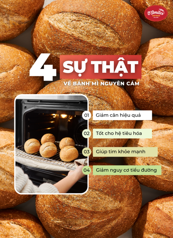 4 sự thật về bánh mì nguyên cám