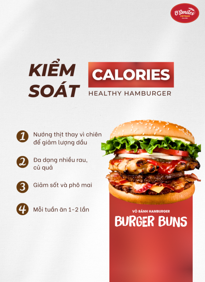 Cách ăn hamburger mà vẫn healthy