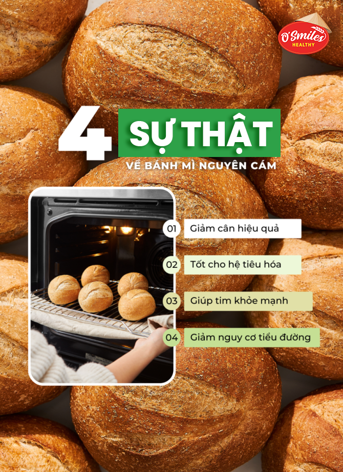 4 sự thật về bánh mì nguyên cám