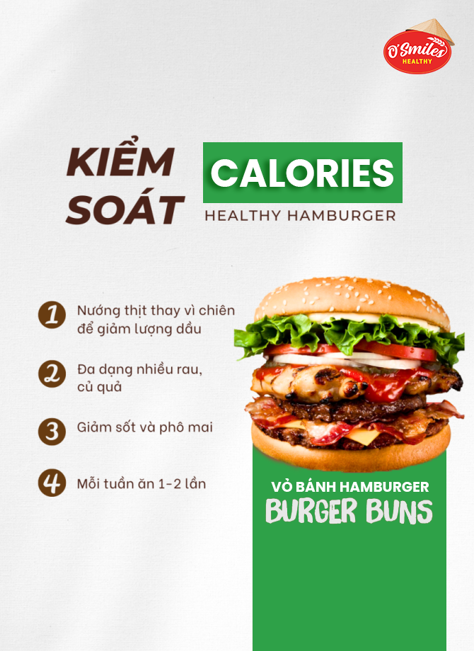 Cách ăn hamburger mà vẫn healthy