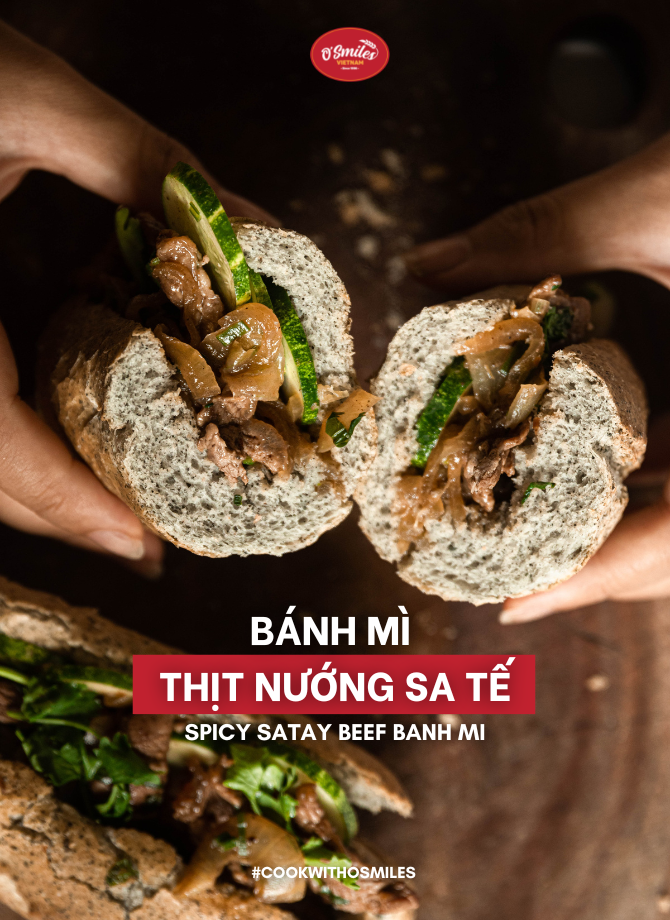 BÁNH MÌ THỊT NƯỚNG SA TẾ